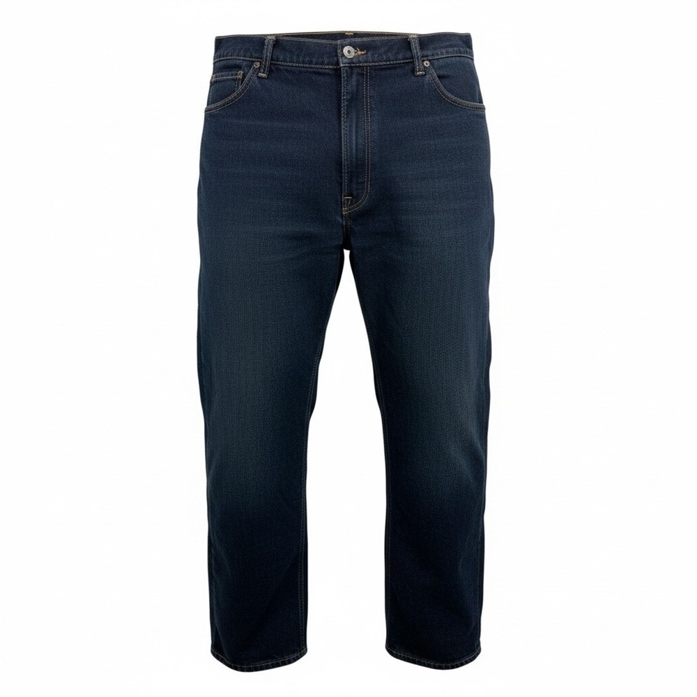 Smiths Workwear Mens 42x32 Relaxed Fit Fleece Lined 5 Pocket Denim Jeans (HH11)